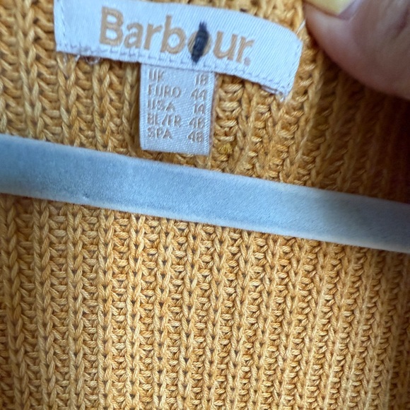 Barbour mustard cotton cardigan - Picture 2 of 3